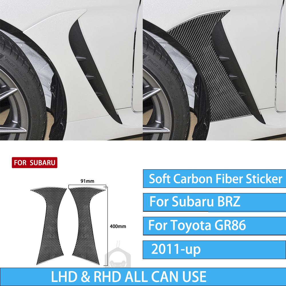 For Subaru BRZ/ For Toyota GR86 -up Carbon Fiber Decal Car Center Console Shift Panel Interior Decorative Stickers
