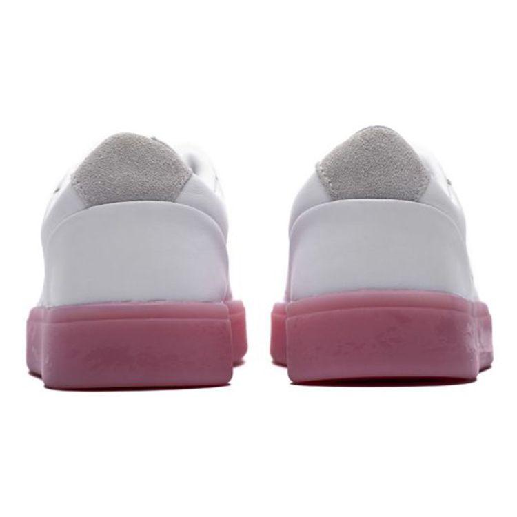 Adidas Originals Sleek Casual Slip-Resistant Lightweight Low-Top Skate Shoes Women Sneaker Pink White EF1430