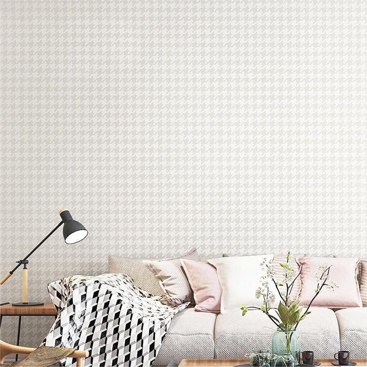 

Современные минималистичные обои из нетканого полотна с однотонной сеткой, сетка тысяча птиц , обои для гостиной, спальни, детской комнаты 53cmx10m