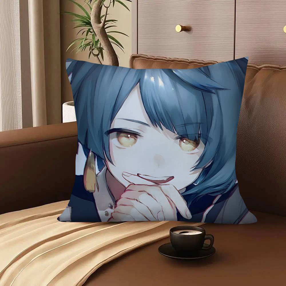 1pc Game Genshin Impact Xingqiu Anime Pillow Case Fashion Square Pillowcase Bedroom Sofa Room Ins Decoration Leisure