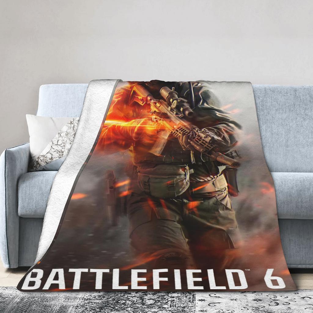 Battlefield 6 Funny Games Blanket Multi-size Super Soft Cozy Throw Blankets for Sofa Couch and Bed