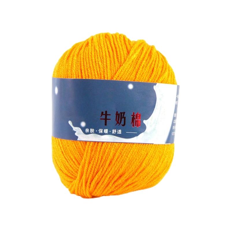 DIY Knitting Yarn Cotton Yarn Cream Hand Washable Knitted Yarn Easy To Store