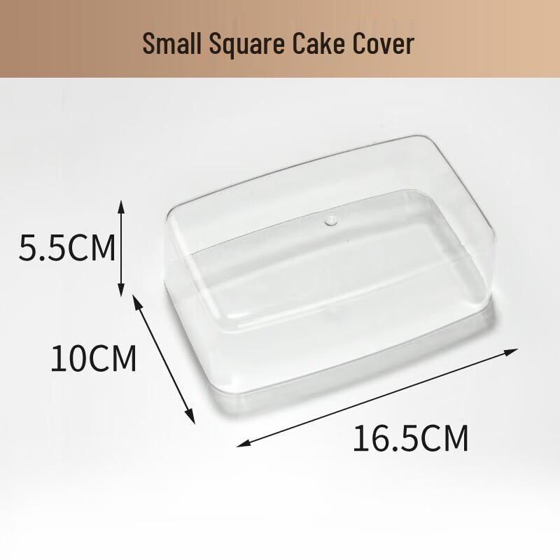 Pabei Thickened Acrylic Small Square Cake & Dessert Cover
