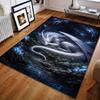 Multiple Sizes White Dragon In Cave Carpet for Living Room Bedroom Sofa Home Decor Rus Non-slip Floor Mat Luxury Gift