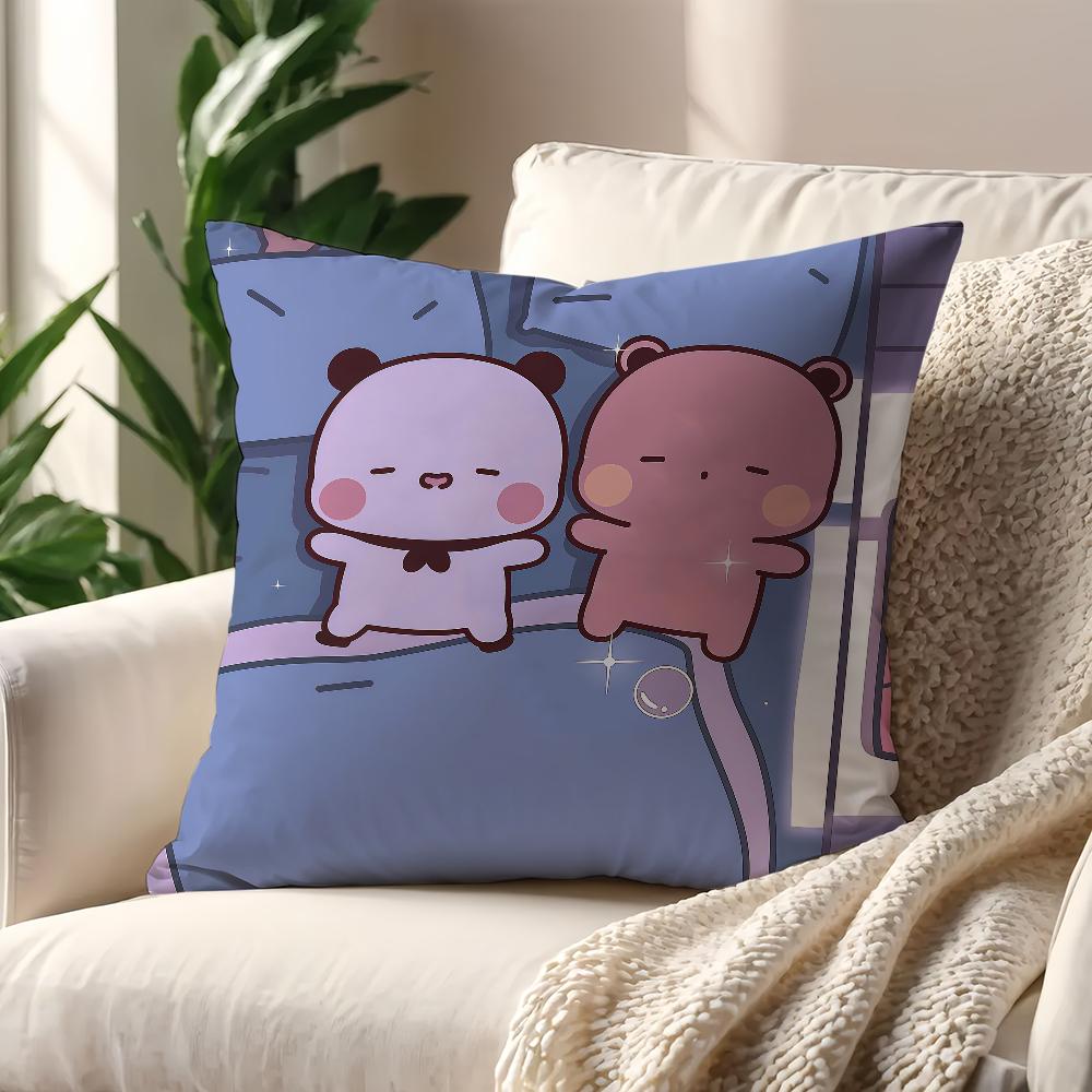 

Cute cushion cover For Pillow Sofa Printing Decoration Bubu and dudu Cartoon Room Home Office Coffee Shop Car Nordic Simplicity 12x12Inch