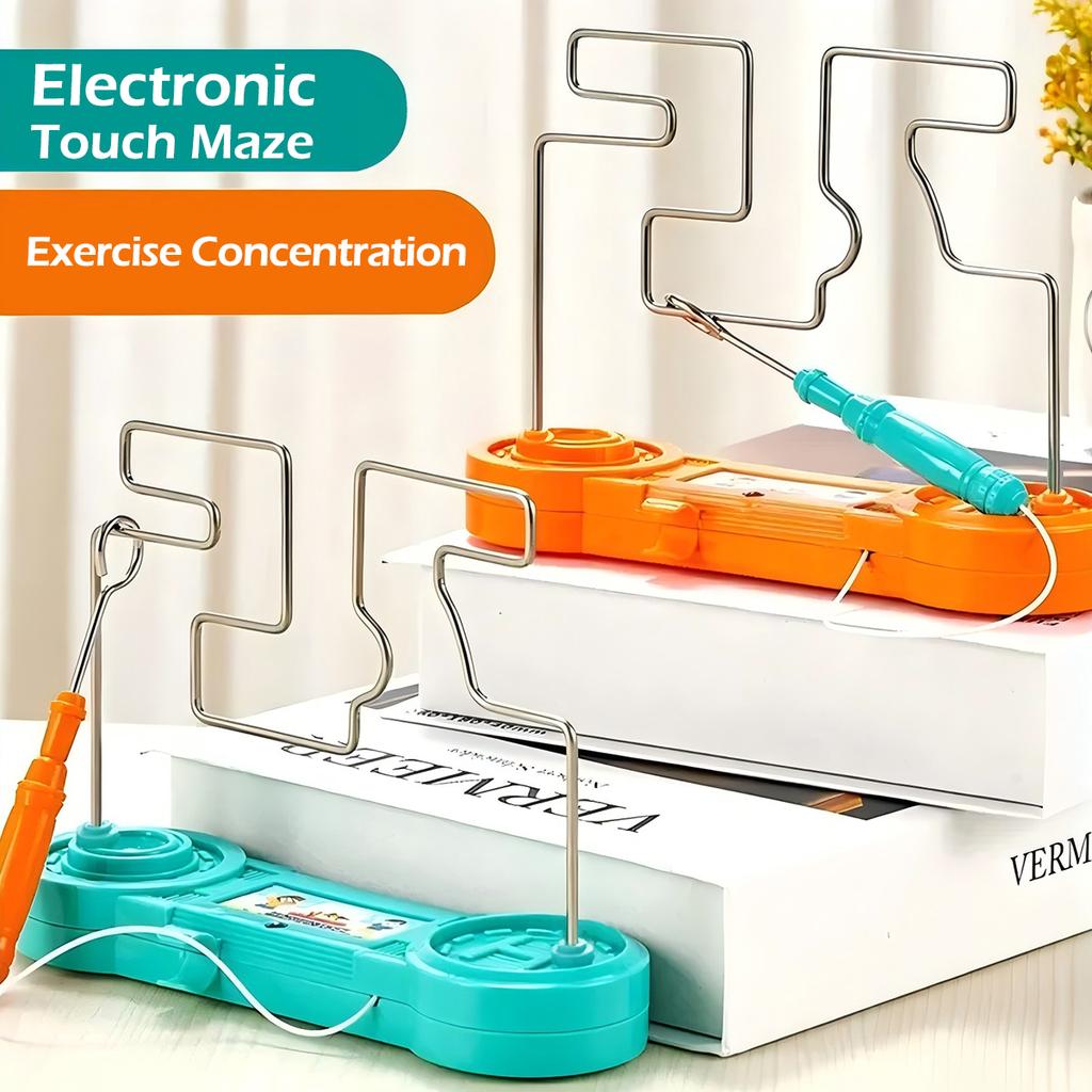 1pcs Fire Line Impact Electric Touch Maze Children Puzzle Interactive CHILDREN'S Creative Present Focus Artifact Focus Training Activity