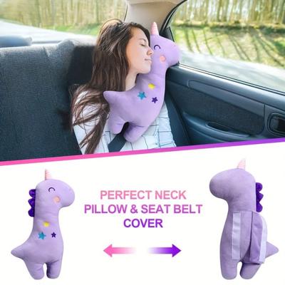 Almohadillas para Cinturón de Seguridad de Coche Dibujos Animados Cinturón de Seguridad Automóvil Asiento de Coche para Niños Correa de Seguridad Set Funda Confort Felpa Almohada para Cinturón de Seguridad Almohadilla para Correa de Hombro