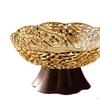 Fruit Bowl Footed Tray Drain Household Kitchen Counter Table Centerpiece Decor for Candies