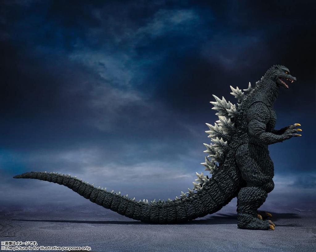 TAMASHII NATIONS MonsterArts Godzilla 160mm PVC Painted Action Figure BAS62987 S.H. (2004) Approx.