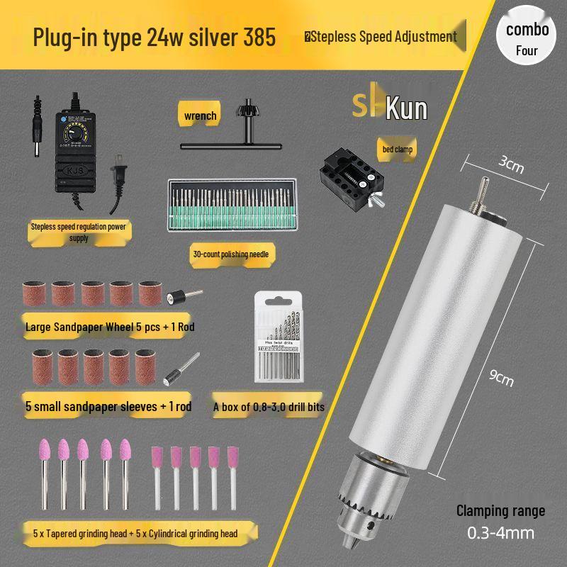 Mini Variable Speed Electric Drill and Grinder for DIY Pearl Hole Punching