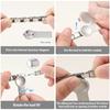 Italian Charm Link Beads Jewelry Finding Jewelry Accessories Stainless Steel Texture Italian Bracelet for Bracelet Making