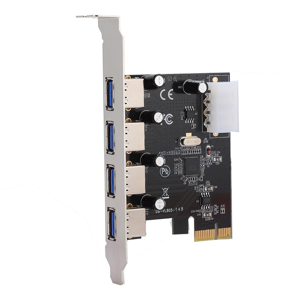 

5 Гбіт/с Надшвидкісна PCI E на 4 x USB 3.0 Express Карта Розширення Адаптер