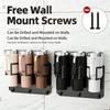 Cup Rack for Refrigerator Side Use, Magnetic Carbon Steel Holder with Open Front Access for Large Drink Cups and Clean Kitchen Drinkware Storage