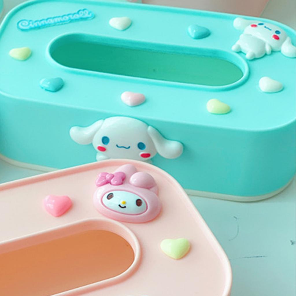 Cute Lift Tissue Box Rectangular Plastic Free Adjustable Lift Lifting Tissue Box for Bedroom Living