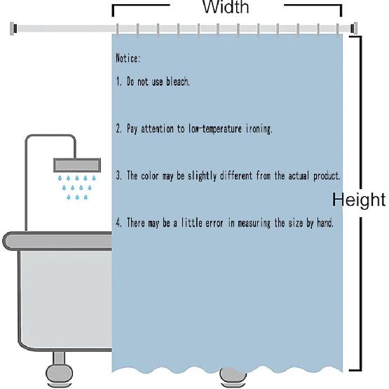 Bathroom Underwater World 3D Shower Curtain, Deluxe Standard Bathtub Shower Curtain, Waterproof Washable Fabric Shower Curtain, with 12 White Hooks,