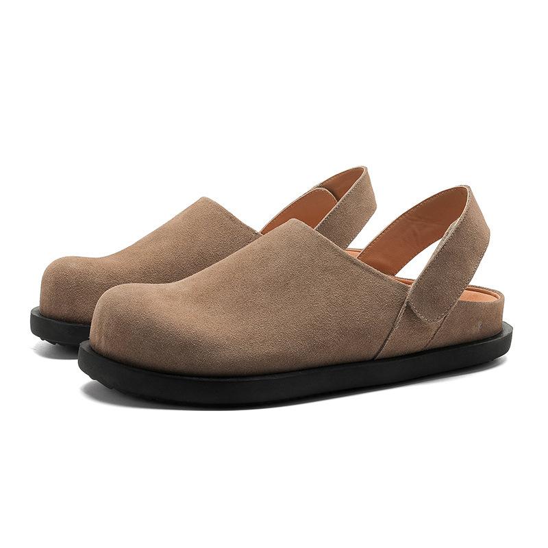 Niche cool slippers baotou half slippers new summer breathable leisure lazy Velcro Birkenstocks tide