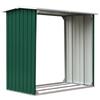 Abri de stockage de bois Acier galvanisé 172x91x154 cm Vert
