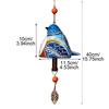 Resin Bird Song Bell Hand Painted Exquisite Painted Wind Chime Pendant Style Cartoon Design Hanging Ornaments Wall Decoration