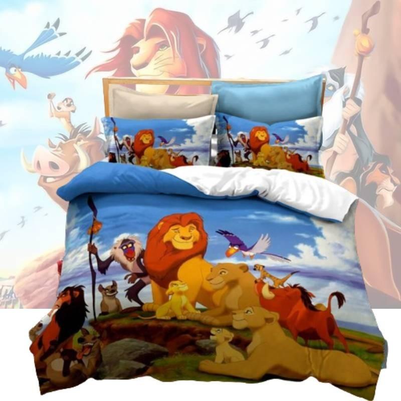 High-definition Digital Print 3-piece Bed Sheet Set For Queen Size Bed Modern Simple Style