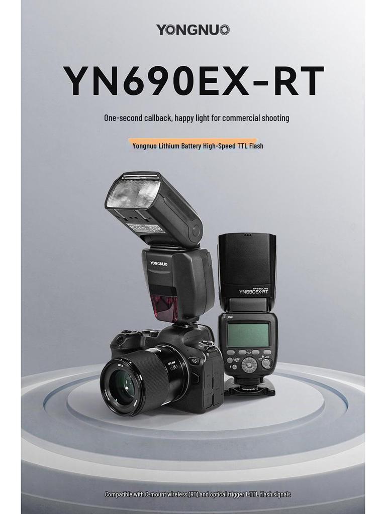 8 Yongnuo YN600EX-RT II Second Gen On-Camera Flash for Canon, YN690EX-RT Hot Shoe Light.