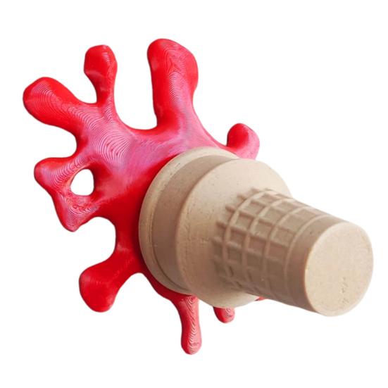 

Yousheng тающее мороженое украшение настенное украшение растопленное мороженое 3D печатный рожок мороженого для детской комнаты столовой красный