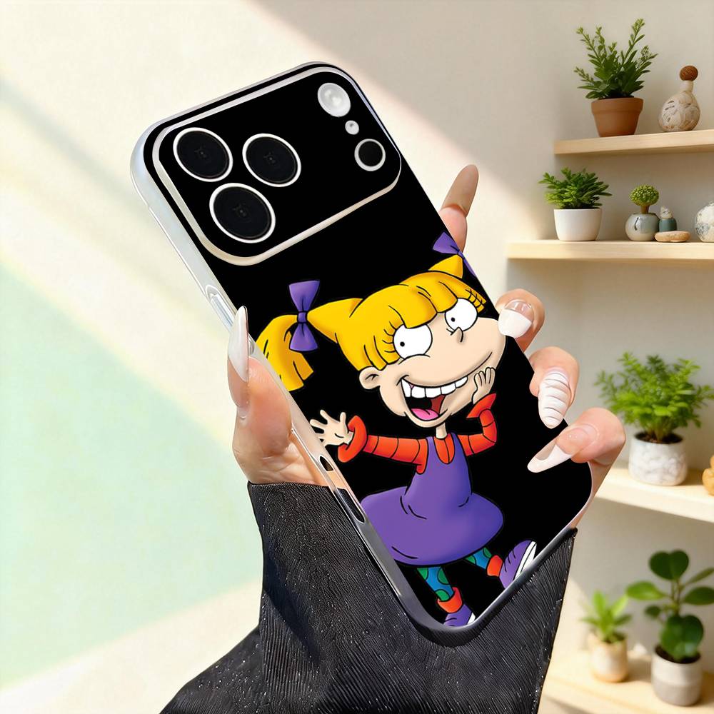 R-Rugrat Chuckie A-AngelicaS For iPhone 11,12,13,14,15,16,17,Pro,Max,Plus,Mini,SE4,E Phone Case Magnetic For Magsafe Wireless