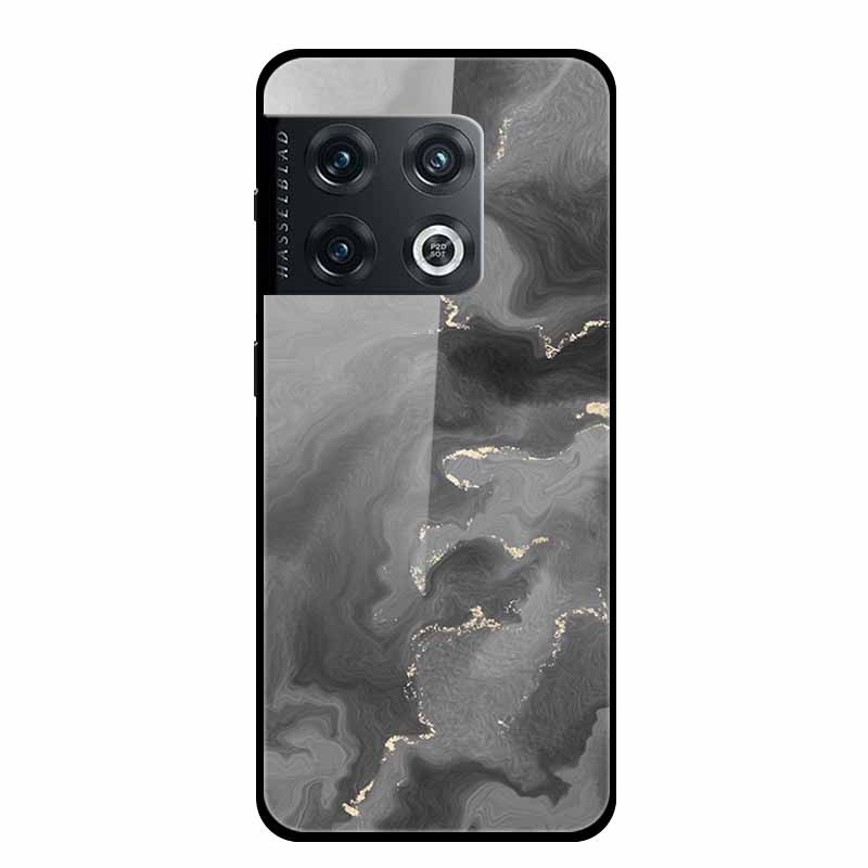 For OnePlus 10 Pro Case Marble Tempered Glass Back Cover Hard Case For OnePlus 10 Pro Shockproof Fundas NE2210 Protective Coque