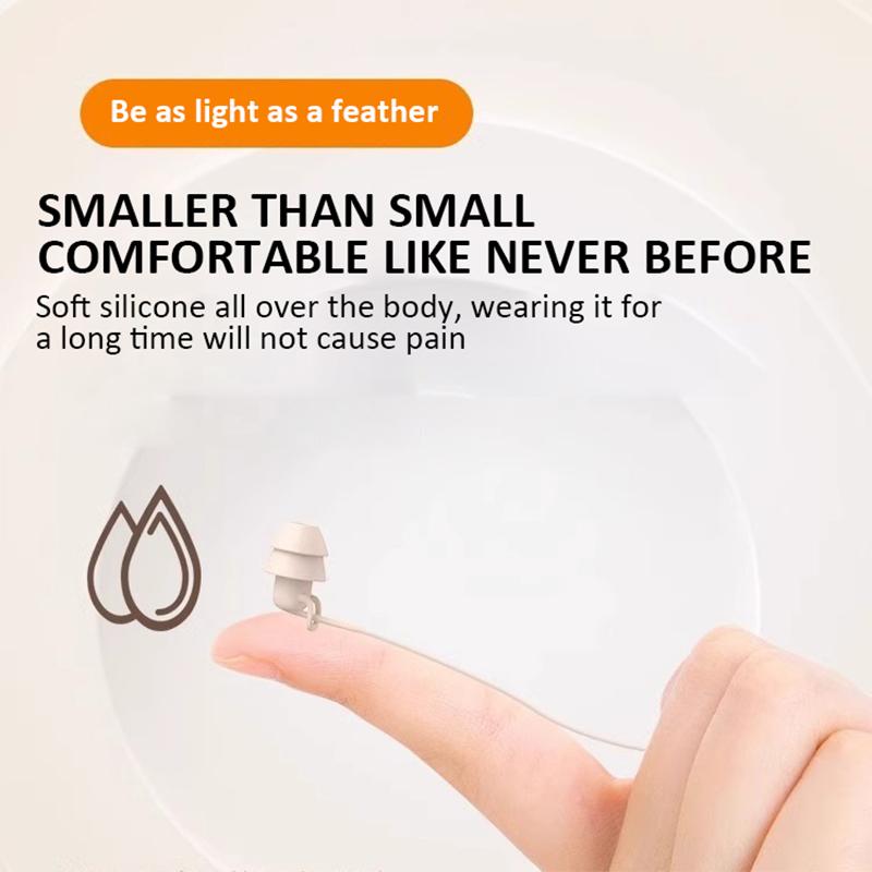 Wired Earphone 3.5mm Wired Sleep Earphone In Ear Soft Silicone Earphone Wired Headphone with Mic Bass HiFi Stereo Headset Earbud