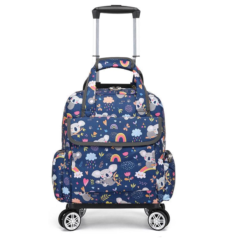 Geantă de mână tip cărucior pliabilă, ușoară și impermeabilă, cu roți universale pentru călătorii scurte și îmbarcare