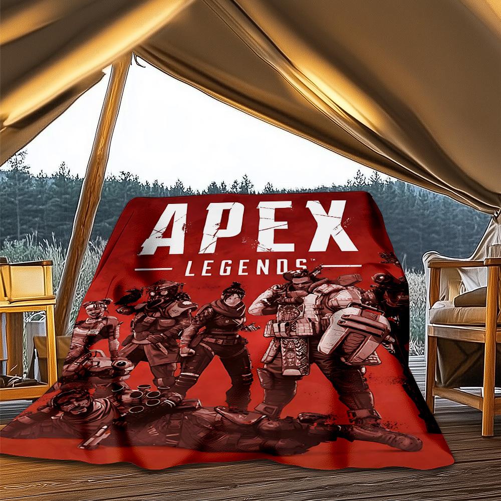 1pc Apex Legends Outdoor Flannel Blanket, Cozy & Warm Soft Te Playful Design, Napping Camping,