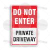 Private Property Waring Metal Sign No Trespassing Do Not Knock No Public Access Stop Boundary Line Private Restricted Road