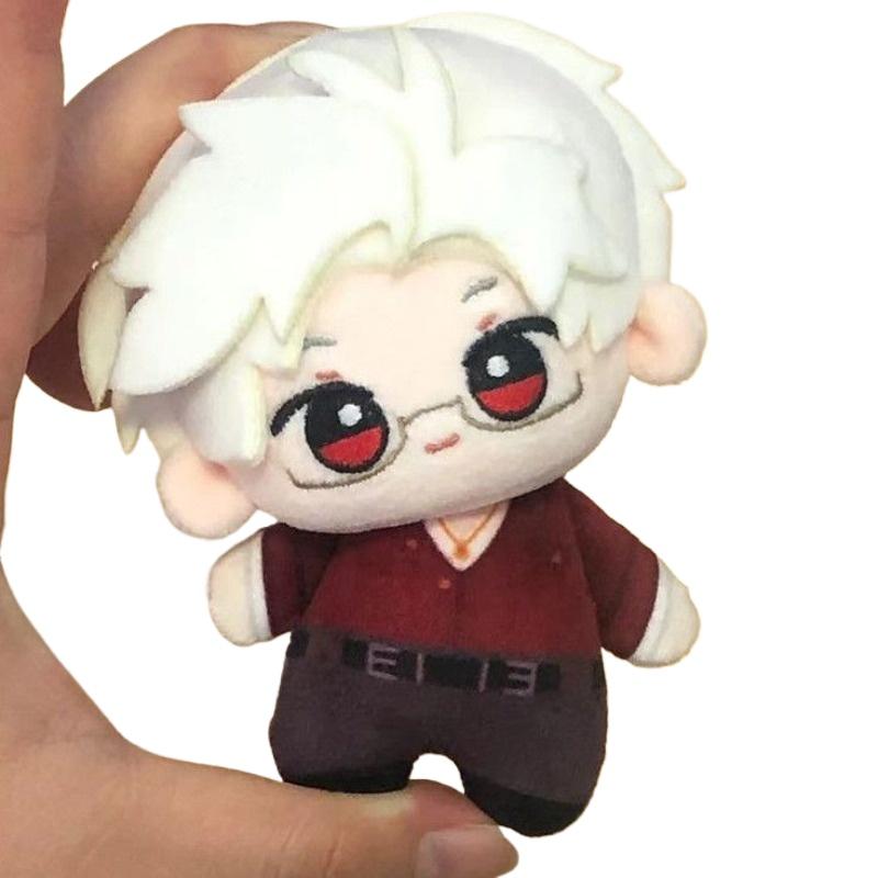 10cm Game Love and Deepspace Sylus Kawaii Cosplay Knapsack Anime Cotton Doll Cartoon Mini Plushies Toy Figures Keychain Gifts