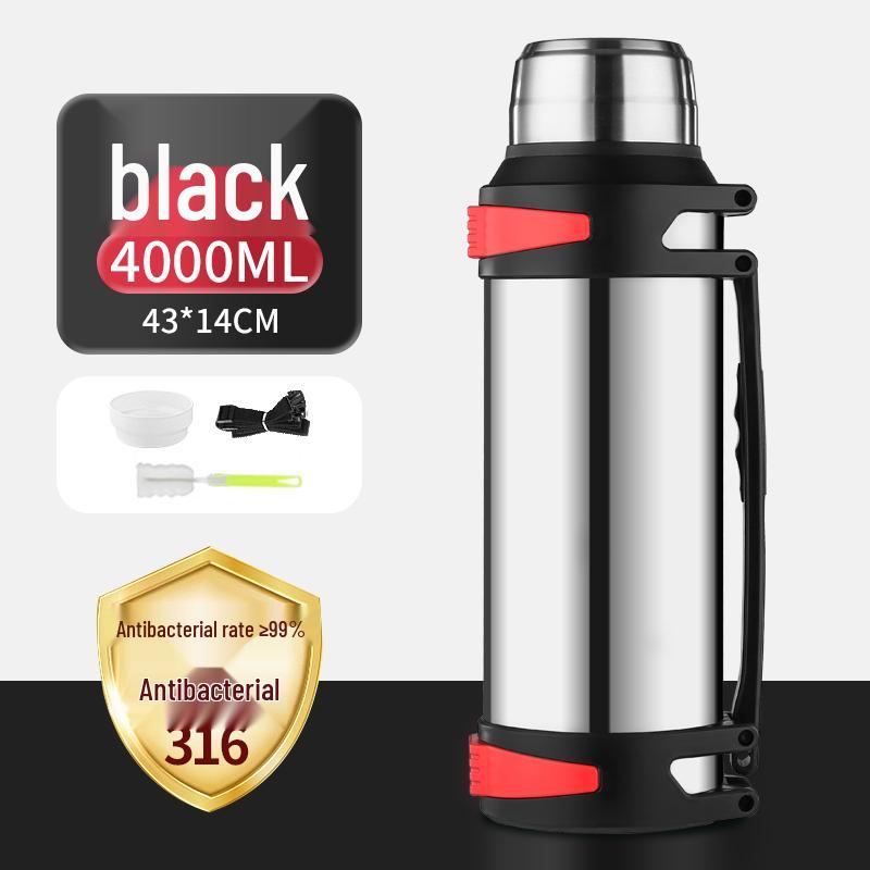 316 Stainless Steel Large Capacity Thermos Flask for Outdoor, Construction, Home Use - Portable Hot Water Bottle for Men and Women