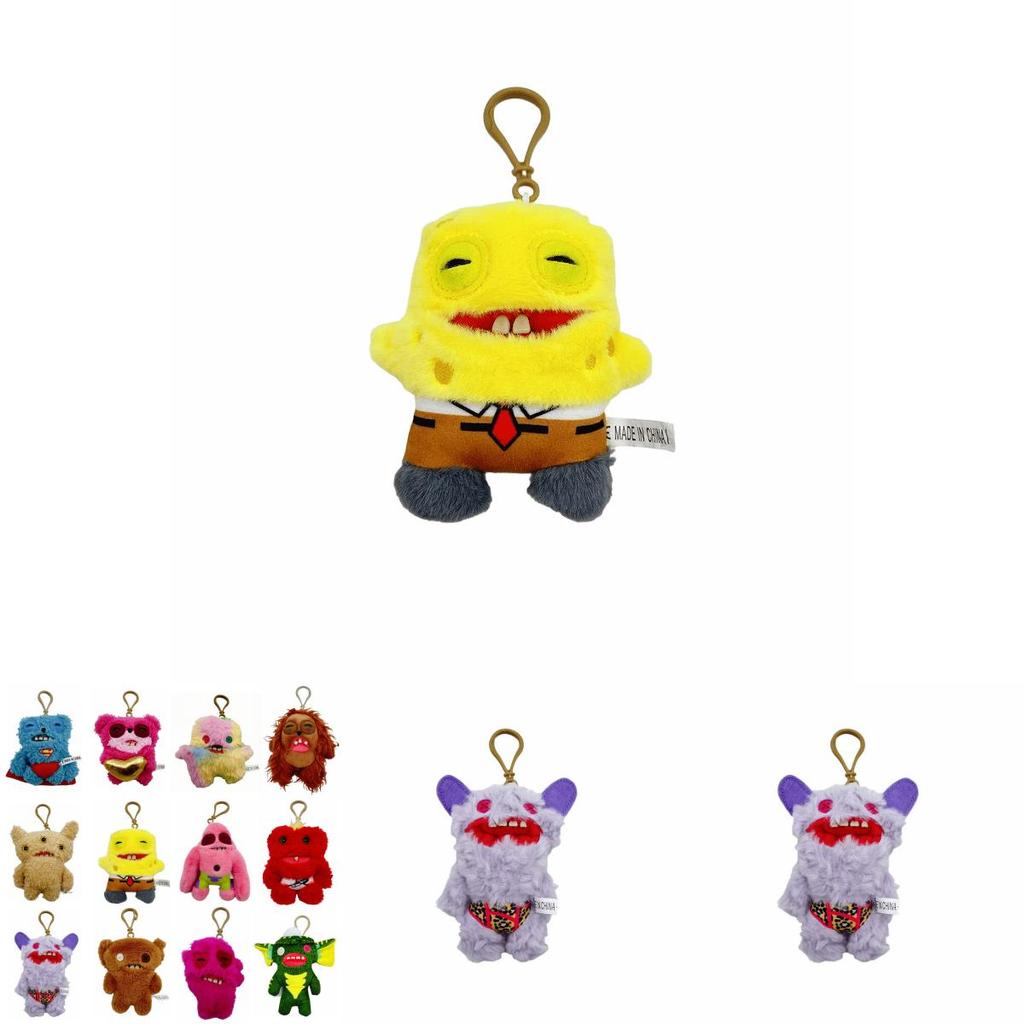 Fuggler Big Teeth Monster Plush Keychain With Cartoon Design For Kids And Gift Use
