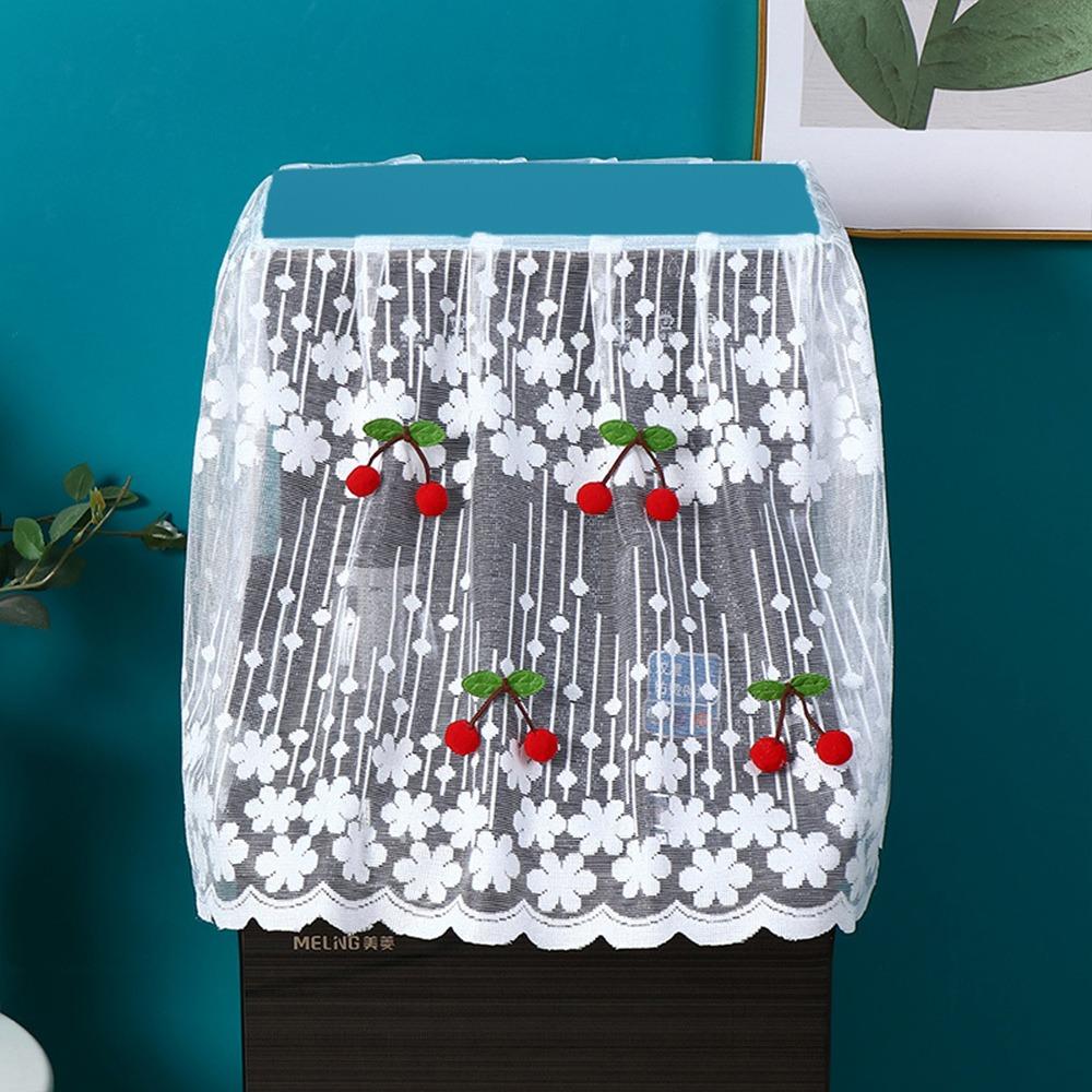 Dust-proof Tea Bar Machine Cover Lace Barrel Dust Cover for Home Office Decoration