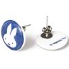 Kanesho Pottery (Kaneshotouki) Dick Bruna "Miffy" Mino Ware Earrings, Diameter: Approx. 2cm, Face, Made in Japan, 216140