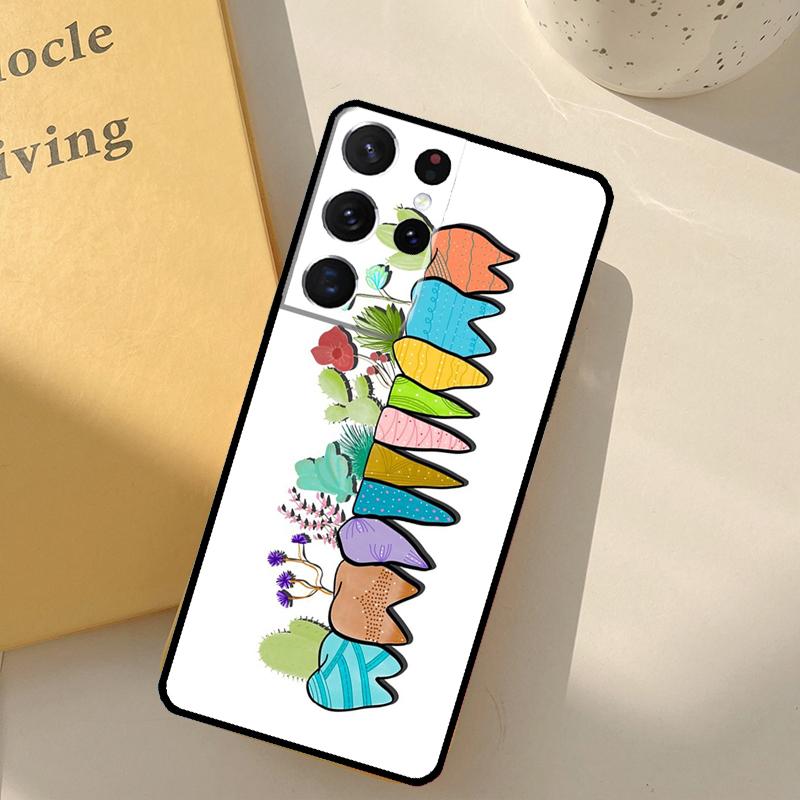 Dentist Tooth Pattern Phone Case For Samsung Galaxy S23 S20 S21 S22 S24 S25 Ultra S9 S10 Plus S25 FE Cover Shell