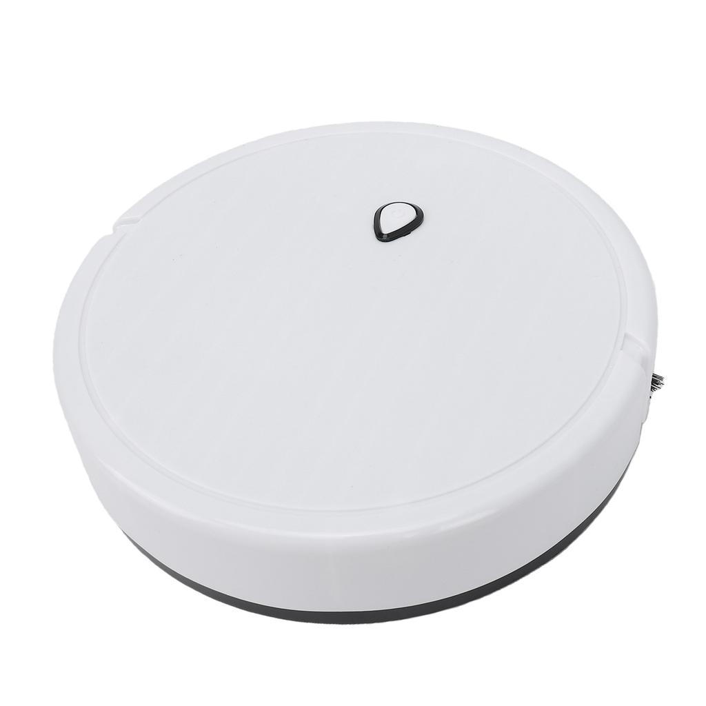 Mini Robot Vacuum Cleaner Automatic Avoidance Smart Sweeping Robot USB Rechargeable for Household Cleaning White