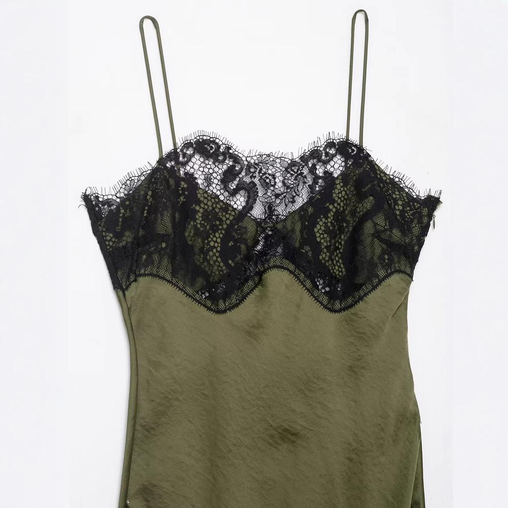 Women's clothing autumn and winter new women's clothing European and American style French design lace decorative dress women