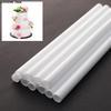 Nowe 10 sztuk 21cm/24cm/30cm Kołki do tortu Białe Plastikowe Podpory do Tortu Okrągłe Kołki Słomki Wielokrotnego Użytku