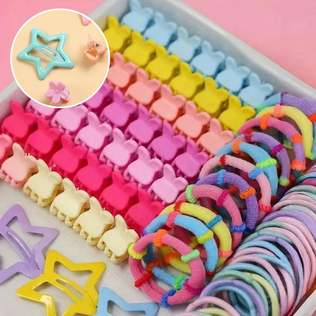 Hair Accessories for Girl Elastic Barrettes Girls Hair Accessories Set for Carvinal Birthday Holiday Stocking Stuffer Dress