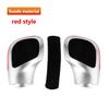 DSG Gear Lever Chrome with Suede Leather Shift Knob Gear Red Side Cover for VW Golf 6 7 R GTI Passat B7 B8 CC R20 Jetta MK6 GLI