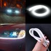 2 PCS DRL Car Flexible LED Daytime Running Lights Turn Signal Lamp Headlight Waterproof 60cm White 6000K DC 12V