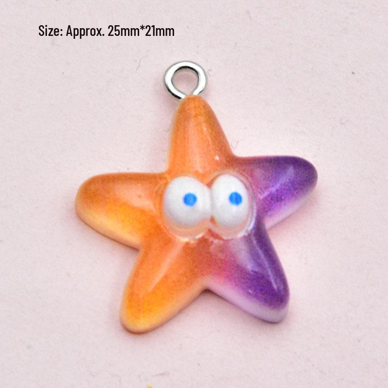 Ocean Series Resin Keychain: Whale, Octopus, Dolphin, Starfish, Mermaid Jewelry Accessories
