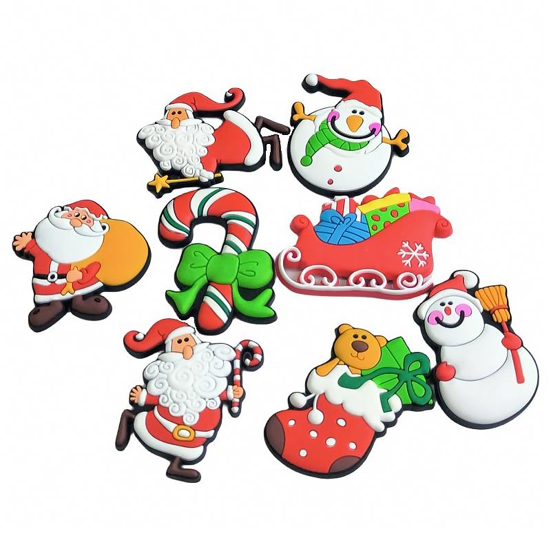 1PC Multi-element Aesthetic Christmas Atmosphere Cartoon Gift Refrigerator Sticker Storage Magnetic Cute PVC