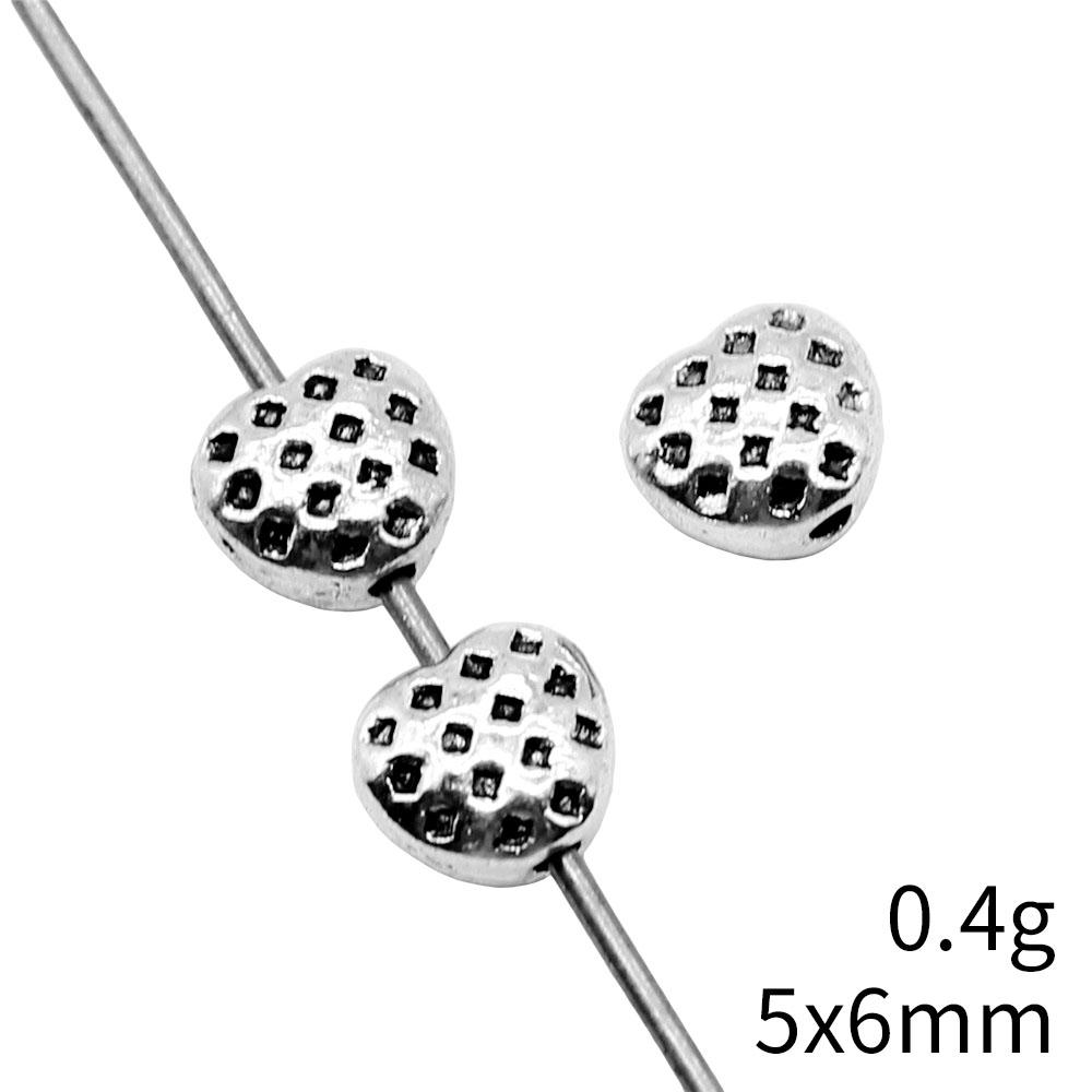 Heart Loose Beads For Valentine Bracelet Necklace DIY Vintage Jewelry Making Supplies For Charm