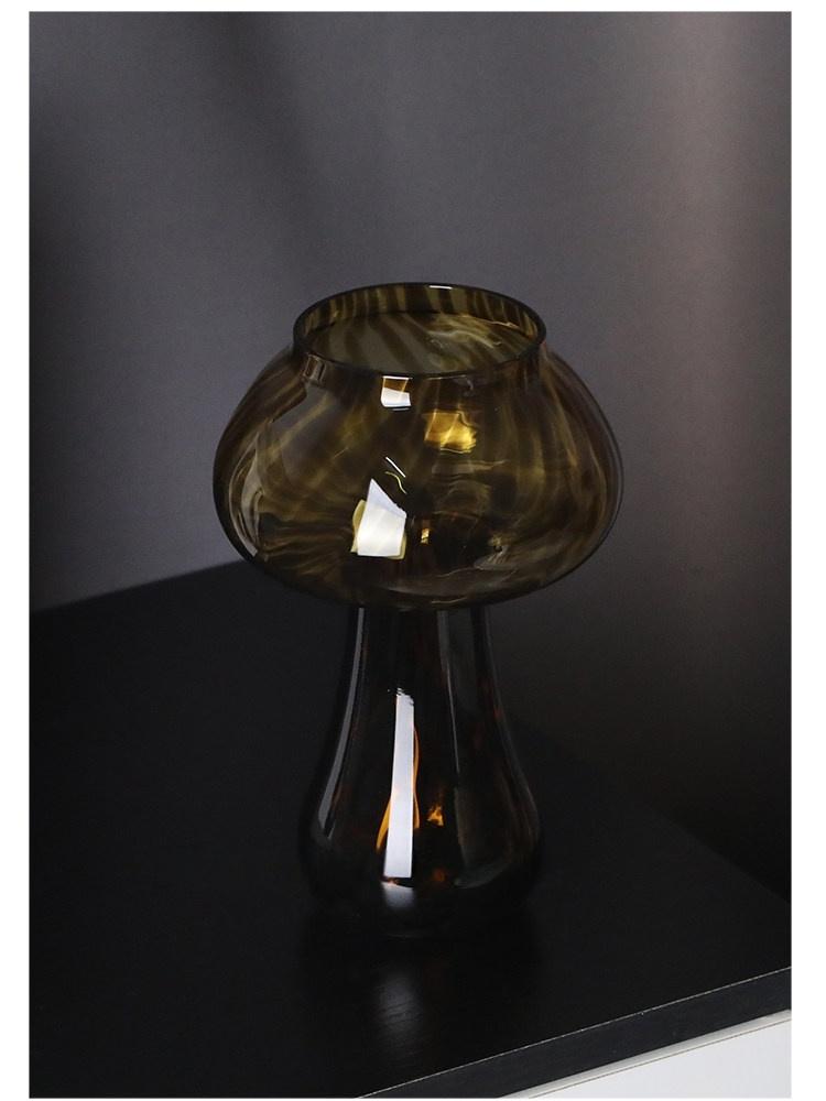 Süße Bernstein Leopard Pilz Glas Tasse Kelch Schönheit Cocktail Tasse Getränke Tasse Vintage Tasse Kaffee Milch Glas Tasse