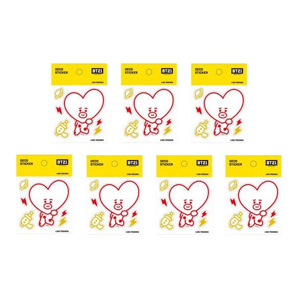 

Декоративная наклейка Line Friends BT21, Tata, 7 шт.