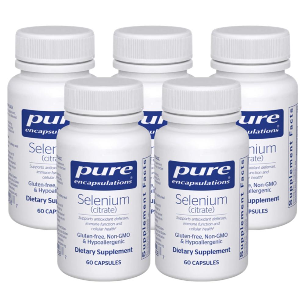 Pure Encapsulations Selenium Citrate 5 Pcs 60 Tablets