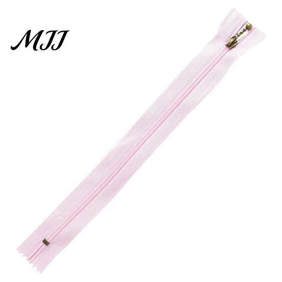 Decorative Zipper 100Pcs Nylon Coil Non Separating Zipper, Closed-End with Waterdrop Short Tape Pull, Replacement for Sewing Purses Handbags Supplies
